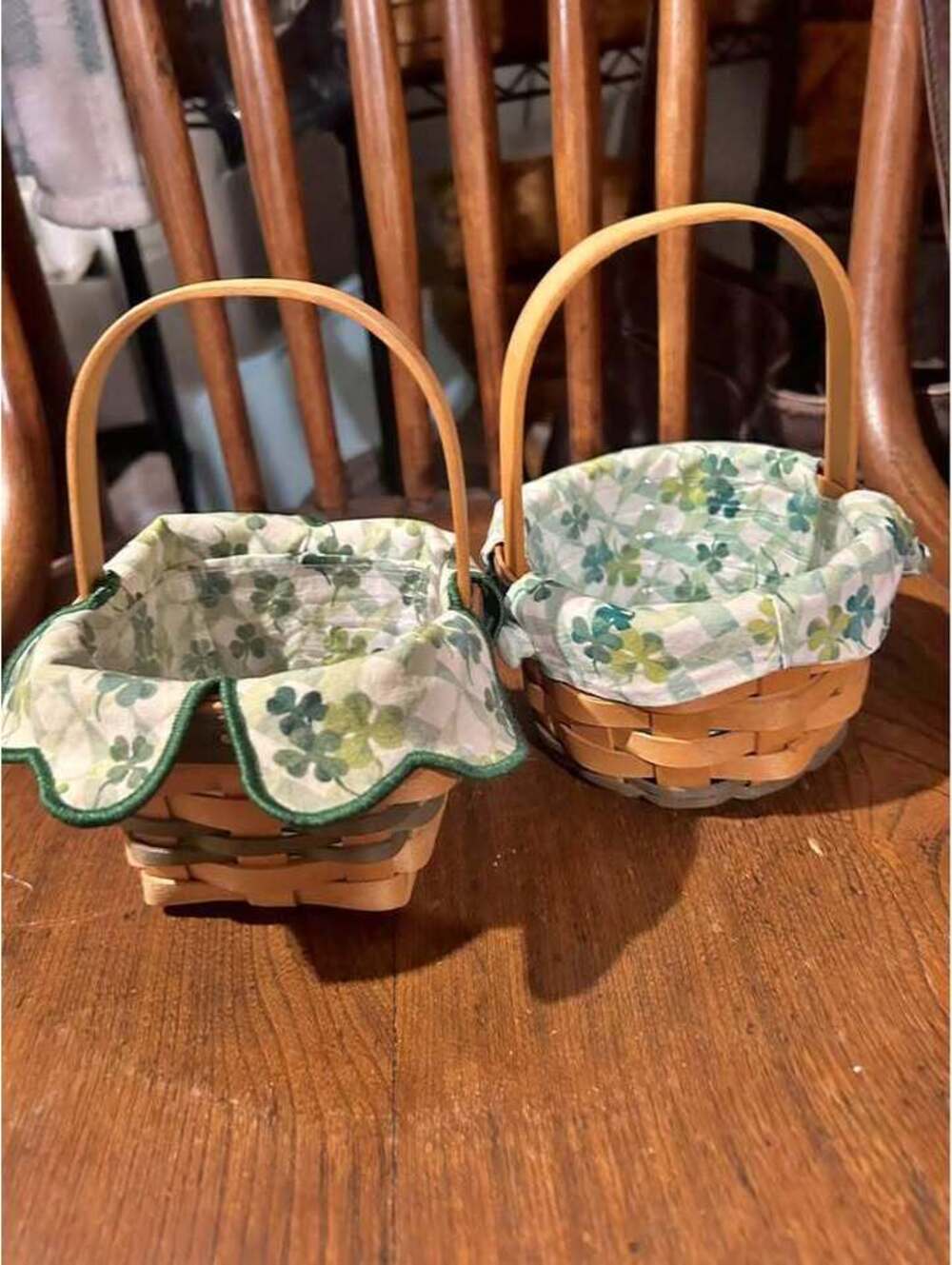 Longaberger St. Patrick's Day Baskets Set of 2